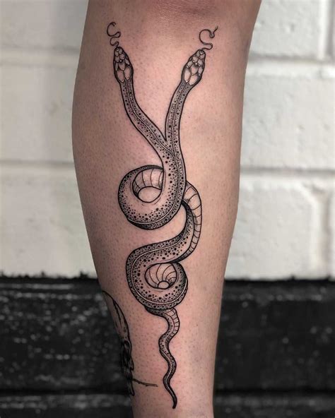 two headed snake tattoo